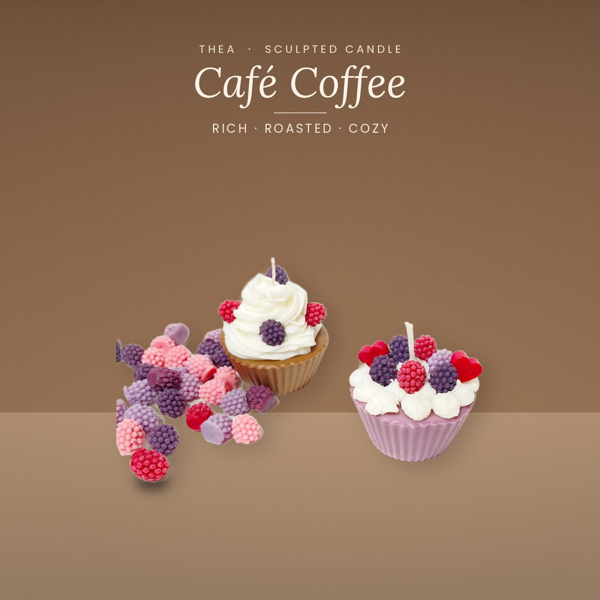 CUPCAKE (PACK OF 2) Café Coffee – Thea candle