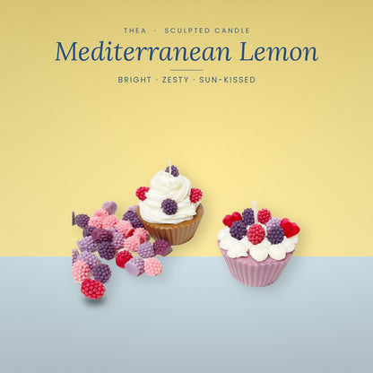 CUPCAKE (PACK OF 2) Mediterranean Lemon – Thea candle