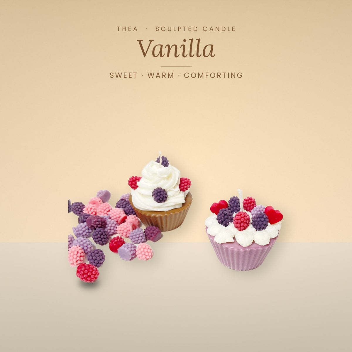 CUPCAKE (PACK OF 2) Vanilla – Thea candle