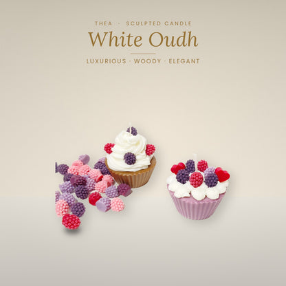 CUPCAKE (PACK OF 2) White Oudh – Thea candle