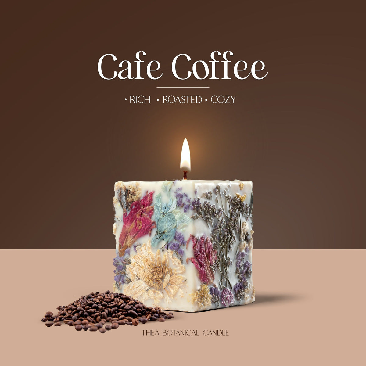 FLORA SQUARE Café Coffee botanical candle
