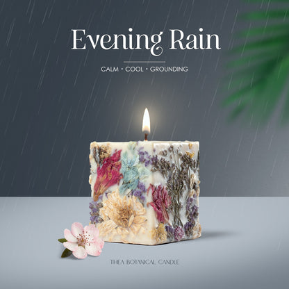 FLORA SQUARE Evening Rain botanical candle
