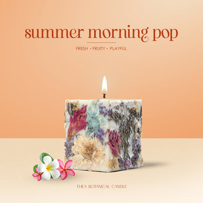 FLORA SQUARE Summer Morning Pop botanical candle