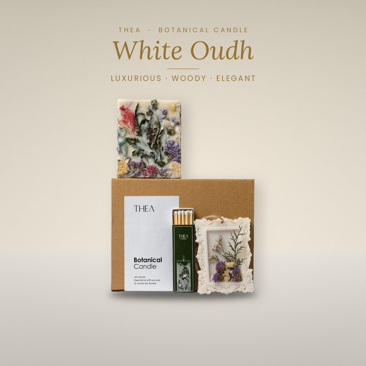 FLORA SQUARE White Oudh – Thea candle